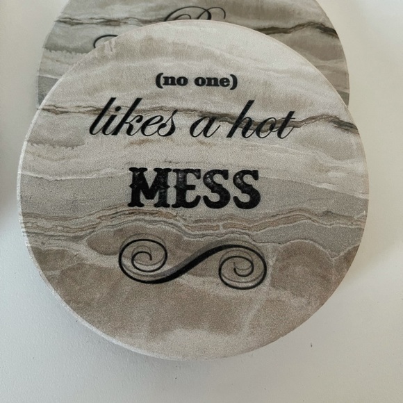 Funny coaster set with holder - Picture 4 of 7